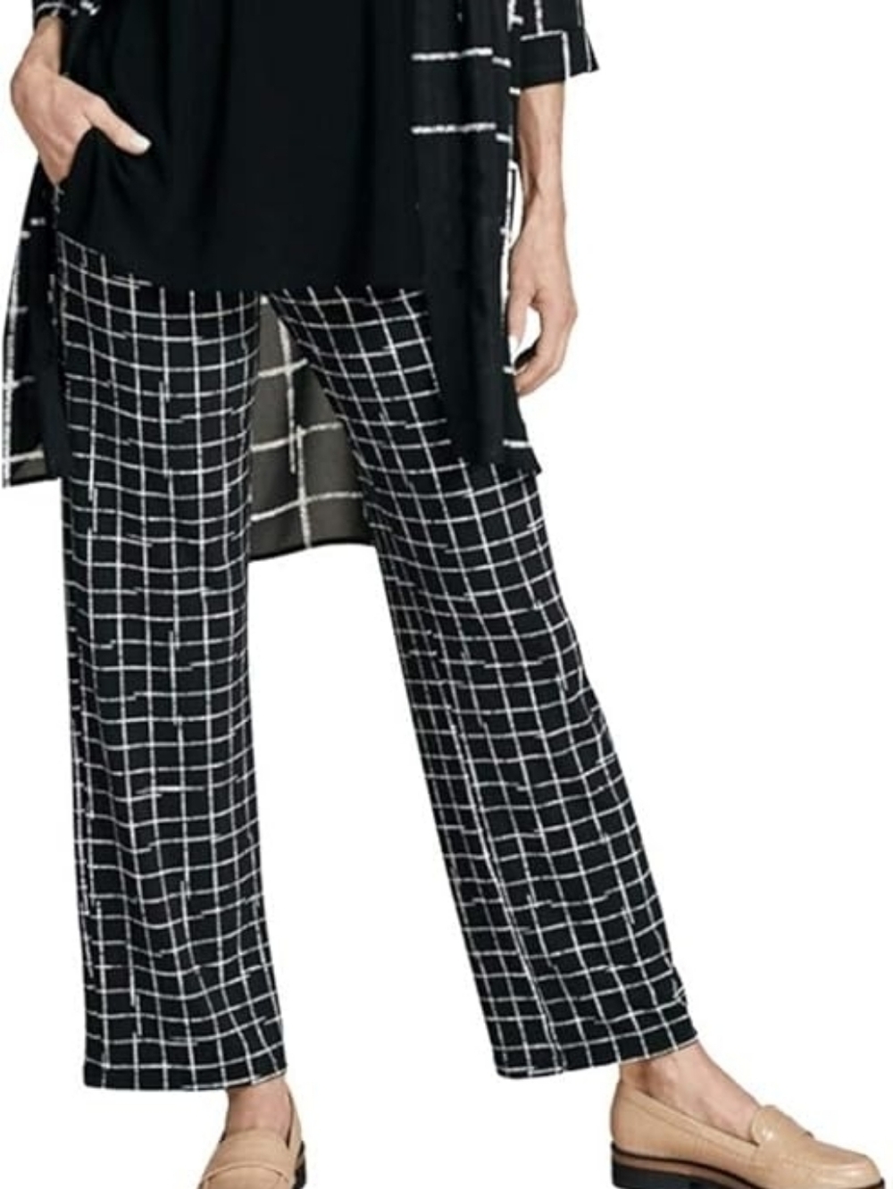 Sympli Straight Leg Black Pants Size 14